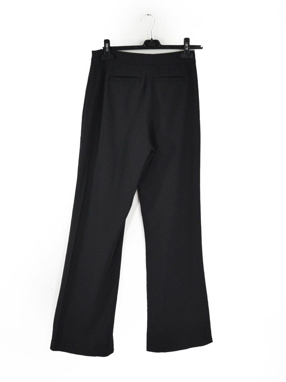 Donna Karan New York Black Label High Rise Waist Wide Leg Flare Trouser Pants - Picture 4 of 5